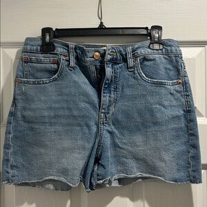 J. Crew High Waist Blue Denim Cut-off Shorts Women’s 28